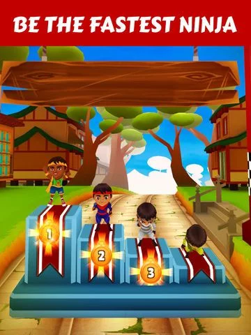 Изображение игры: Fun Race Ninja Kids - by Fun Games For Free