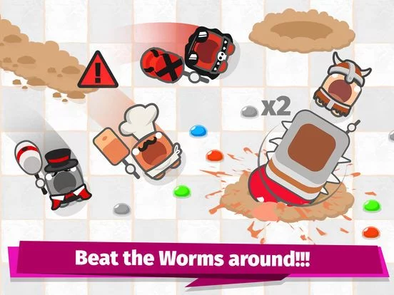 Изображение игры: Smashers.io Foes in Worms Land