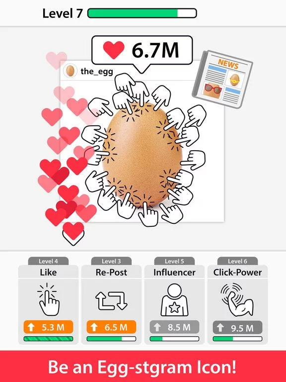 Изображение игры: Record Egg Idle Game