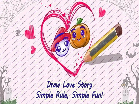 Изображение игры: Love Story: Draw Physics Line