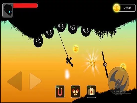 Изображение игры: Stickman swing: Rope Swing