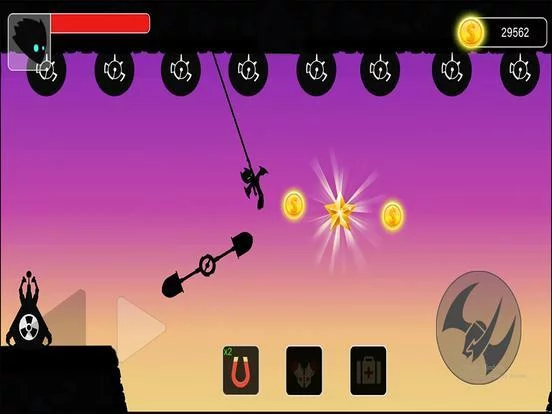 Изображение игры: Stickman swing: Rope Swing