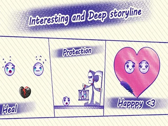 Изображение игры: Love Story: Draw Physics Line