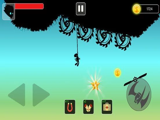 Изображение игры: Stickman swing: Rope Swing
