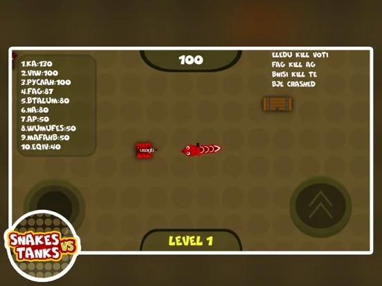 Изображение игры: Tanki vs Snakes
