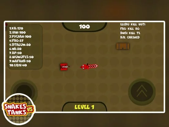 Изображение игры: Tanki vs Snakes