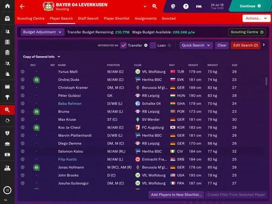 Изображение игры: Football Manager 2019 Touch