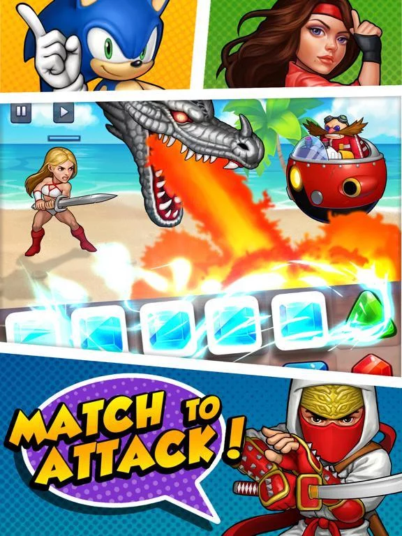 Изображение игры: SEGA Heroes: Puzzle RPG Quest