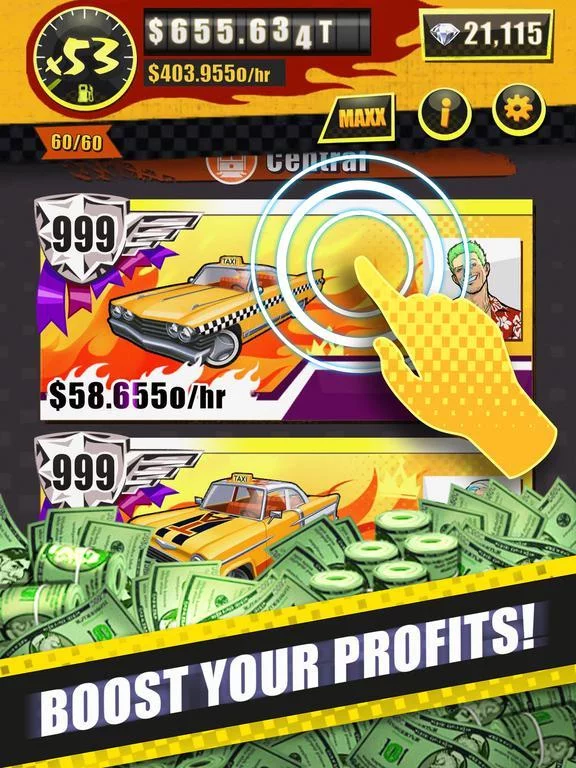 Изображение игры: Crazy Taxi Idle Tycoon