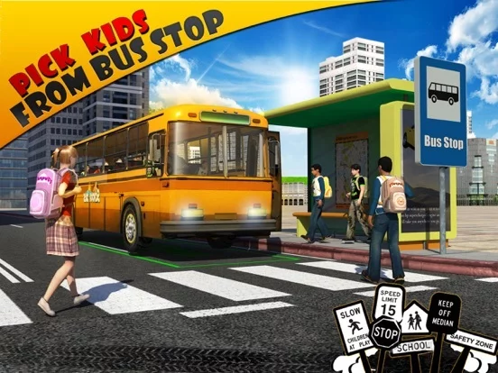 Изображение игры: Schoolbus Driver 3D SIM