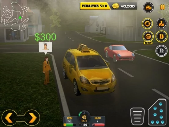 Изображение игры: Crazy Hill Speed Taxi Driving 3D