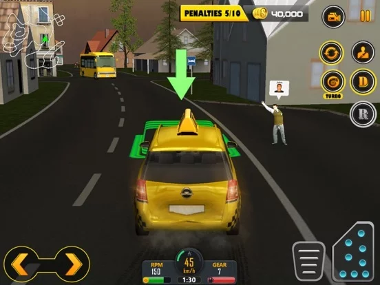 Изображение игры: Crazy Hill Speed Taxi Driving 3D