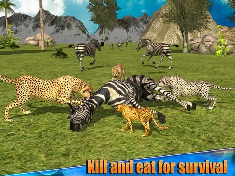 Изображение игры: Angry Cheetah Simulator 3D