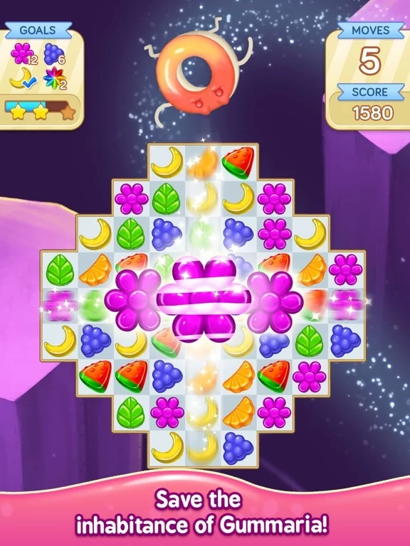 Изображение игры: Gummy Gush: Match 3 Puzzle