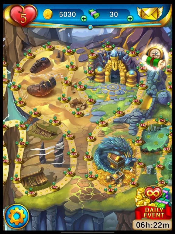Изображение игры: Lost Jewels - Match 3 Puzzle