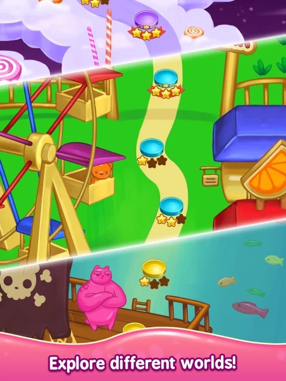 Изображение игры: Gummy Gush: Match 3 Puzzle