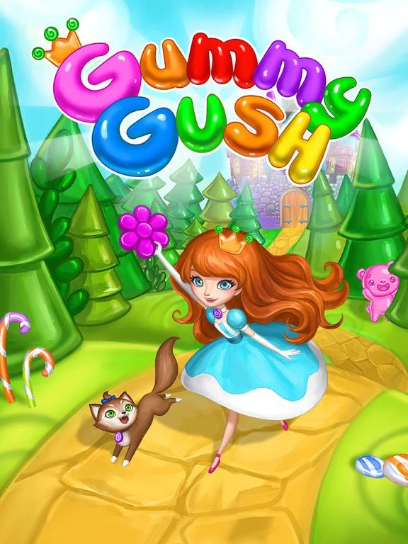 Изображение игры: Gummy Gush: Match 3 Puzzle