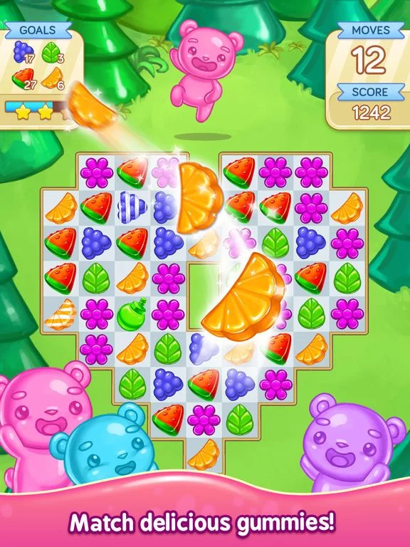 Изображение игры: Gummy Gush: Match 3 Puzzle