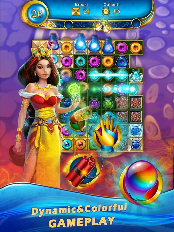 Изображение игры: Lost Jewels - Match 3 Puzzle