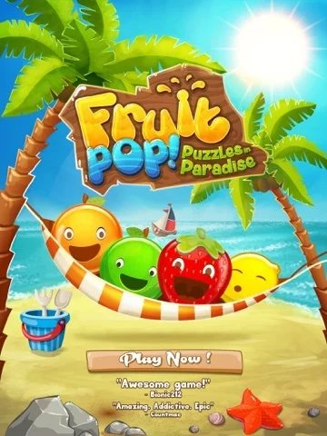 Изображение игры: Fruit Pop! Puzzles in Paradise - Fruit Pop Sequel