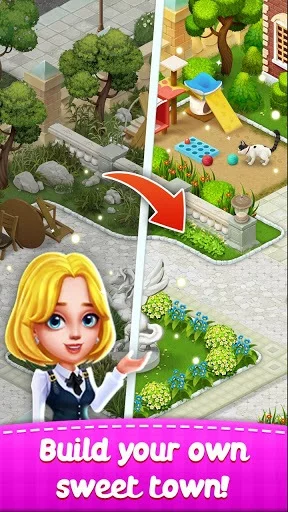 Изображение игры: Town Story - Match 3 Puzzle