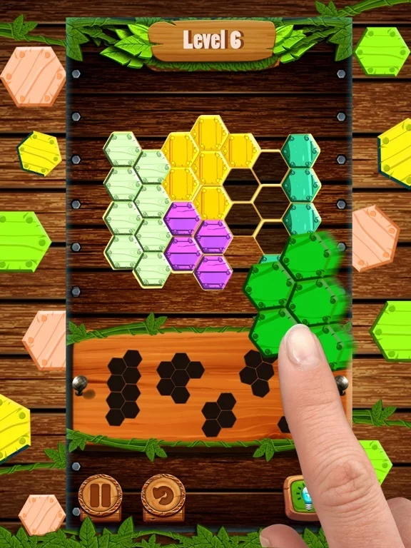 Изображение игры: Hexa Wood Block Puzzle!
