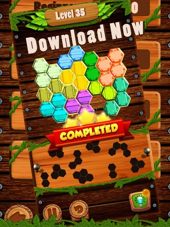 Изображение игры: Hexa Wood Block Puzzle!