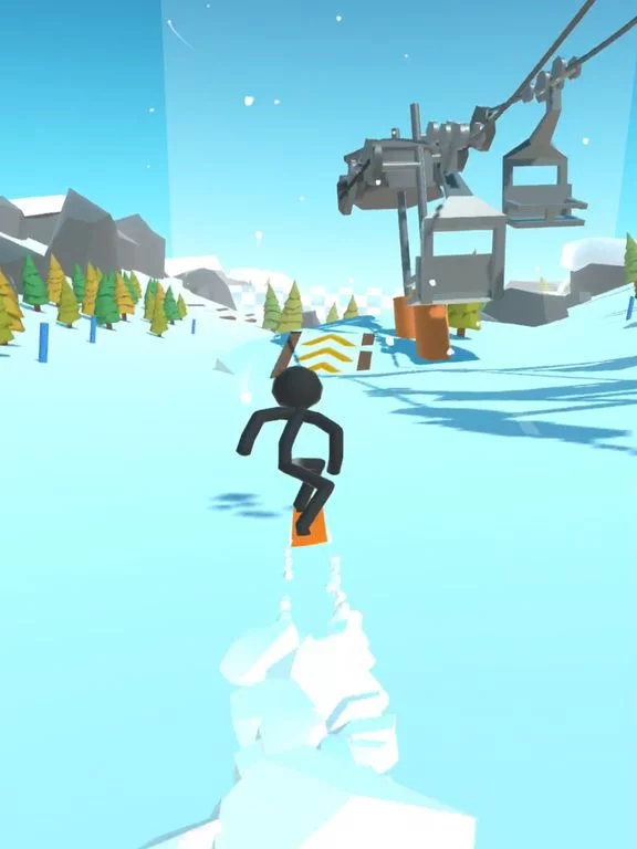 Изображение игры: Stickman Snow Ride