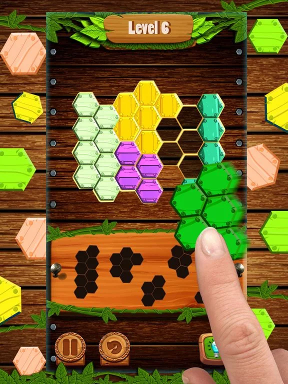 Изображение игры: Hexa Wood Block Puzzle!