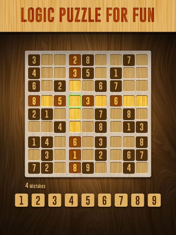 Изображение игры: Sudoku Wood Puzzle
