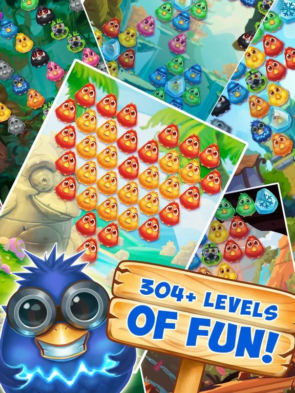 Изображение игры: Bubble Birds 4: Match 3 Puzzle Shooter Game