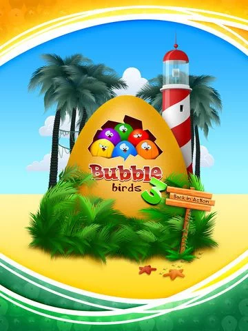 Изображение игры: Bubble Birds 3 - Match 3 Puzzle Shooter Game