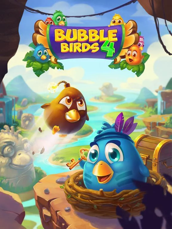 Изображение игры: Bubble Birds 4: Match 3 Puzzle Shooter Game