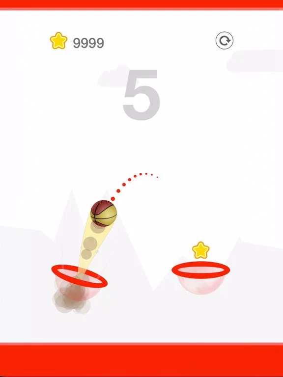 Изображение игры: Hoop Run - Basketball on Fire