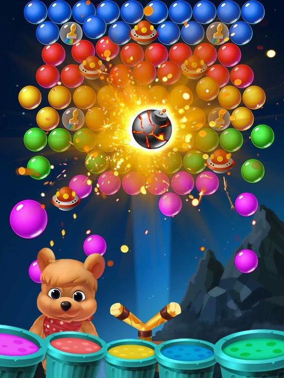Изображение игры: Bubble Shooter Bear Pop