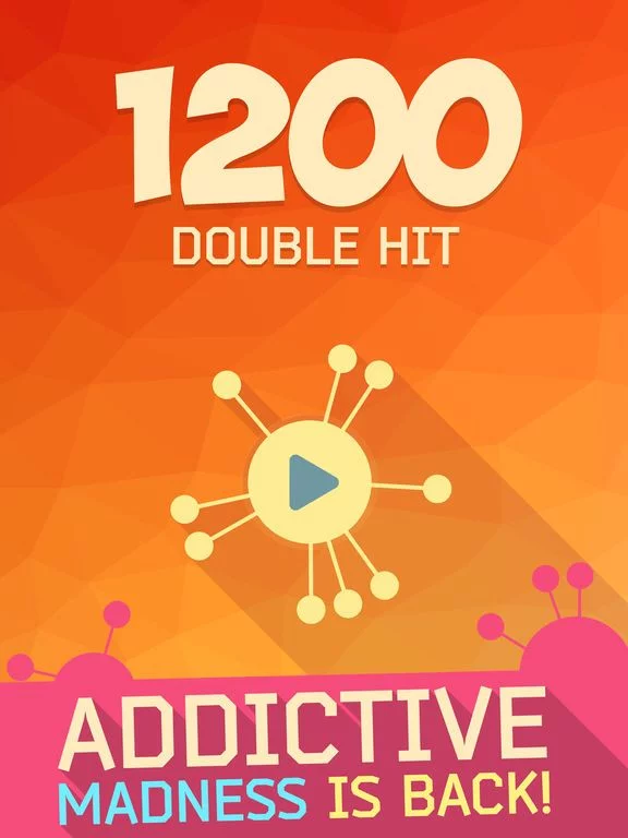 Изображение игры: 1200: Double Hit - Two Color Dots Addictive Puzzle