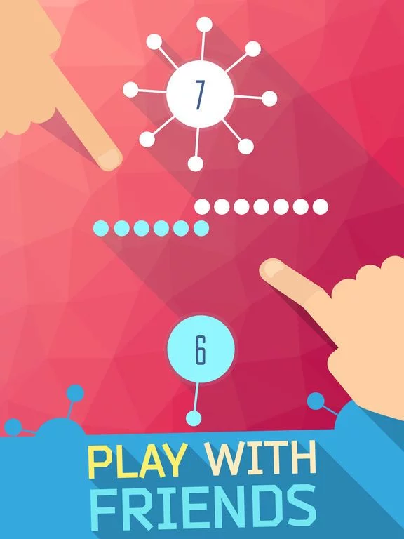 Изображение игры: 1200: Double Hit - Two Color Dots Addictive Puzzle