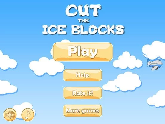 Изображение игры: Cut The Ice Blocks With Three Slices