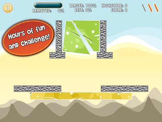 Изображение игры: Cut Ice Blocks With Three Slices Pro