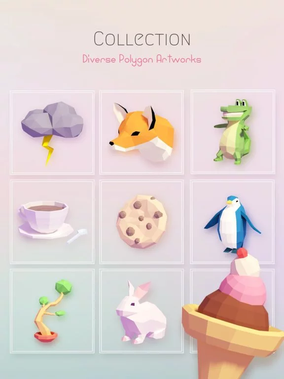 Изображение игры: Poly Puzzle - 3D Jigsaw Art