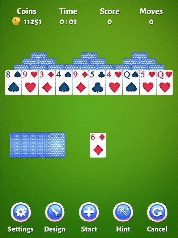 Изображение игры: TriPeaks - Solitaire