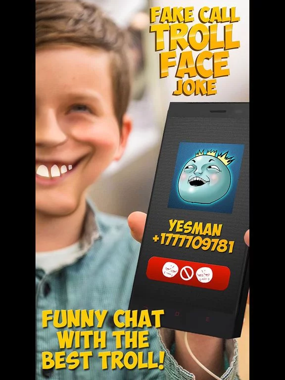 Изображение игры: Fake Call Troll Face Joke
