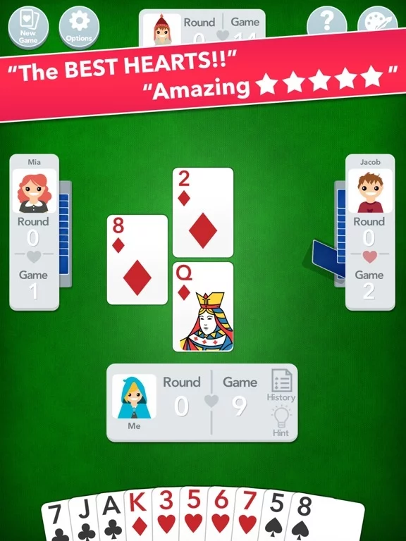 Изображение игры: Hearts ◆