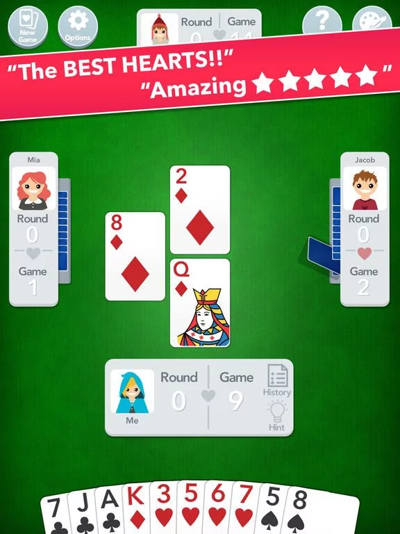 Изображение игры: Hearts ◆