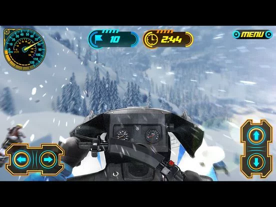 Изображение игры: Drive Snowmobile Simulator