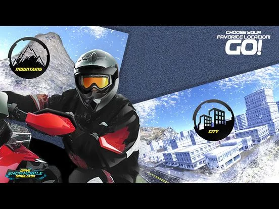 Изображение игры: Drive Snowmobile Simulator