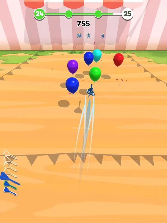 Изображение игры: Darts vs Balloons