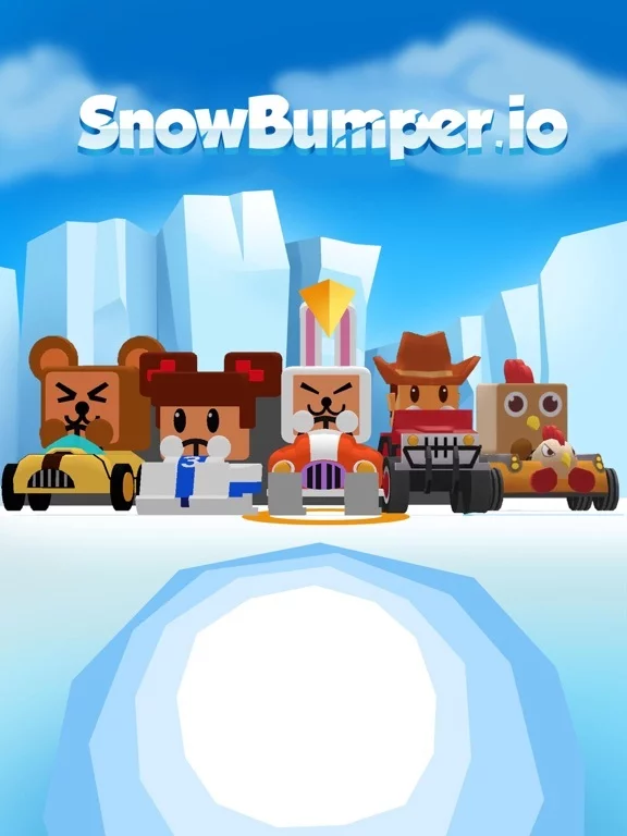 Изображение игры: SnowBumper.io - go kart frenzy