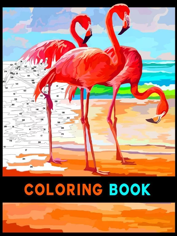 Изображение игры: Color by Number Adult coloring