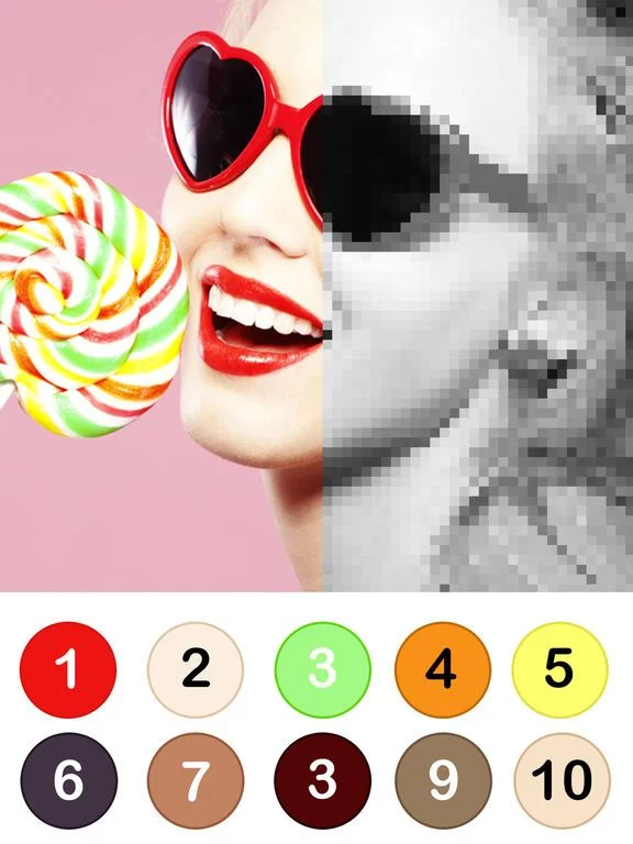 Изображение игры: Colors by Number – No.Draw